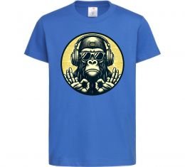 Дитяча футболка Мавпа в навушниках і окулярах