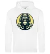 Мужская толстовка (худи) Мавпа в навушниках і окулярах Белый Мужская толстовка (худи) Мавпа в навушниках і окулярах Белый фото