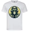 Мужская футболка Мавпа в навушниках і окулярах Белый фото