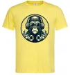 Мужская футболка Мавпа в навушниках і окулярах Лимонный фото