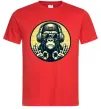 Мужская футболка Мавпа в навушниках і окулярах Красный фото