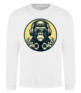 Свитшот Мавпа в навушниках і окулярах