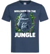 Чоловіча футболка Welcome to the jungle Темно-синій фото
