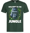 Чоловіча футболка Welcome to the jungle Темно-зелений фото