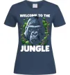 Жіноча футболка Welcome to the jungle Темно-синій Жіноча футболка Welcome to the jungle Темно-синій фото