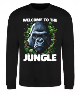 Свитшот Welcome to the jungle Черный фото