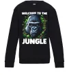 Дитячий світшот Welcome to the jungle Чорний фото