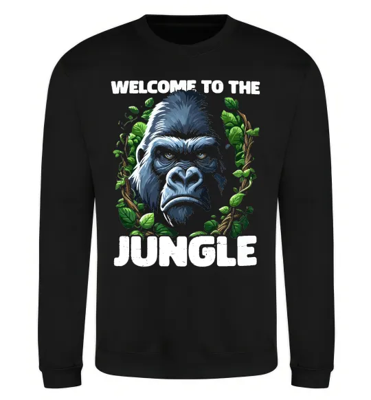 Свитшот Welcome to the jungle Черный фото