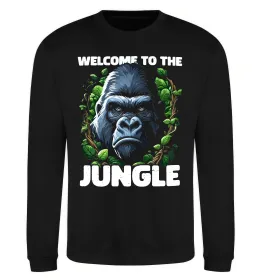 Свитшот Welcome to the jungle Черный фото
