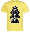 Мужская футболка Speak hear see no Лимонный фото