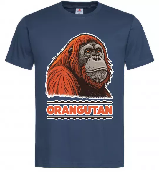 Мужская футболка Orangutan Темно-синий фото