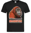 Мужская футболка Orangutan Черный фото