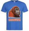 Мужская футболка Orangutan Ярко-синий фото