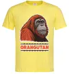 Мужская футболка Orangutan Лимонный фото