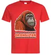 Мужская футболка Orangutan Красный фото