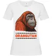 Жіноча футболка Orangutan Білий фото