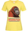 Жіноча футболка Orangutan Лимонний фото