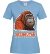 Жіноча футболка Orangutan Блакитний фото