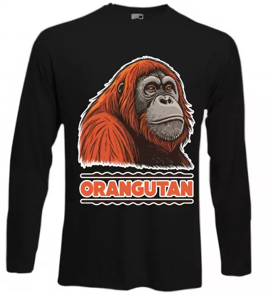 Лонгслив Orangutan Черный фото