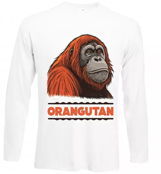 Лонгслив Orangutan Белый фото