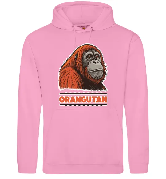 Мужская толстовка (худи) Orangutan Розовый фото
