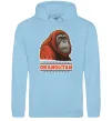 Женская толстовка (худи) Orangutan Голубой фото