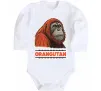 Дитячий бодік Orangutan Білий фото