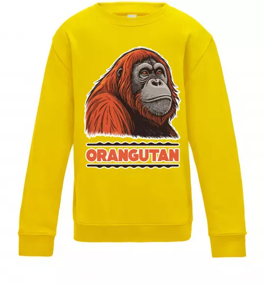 Дитячий світшот Orangutan Сонячно жовтий фото