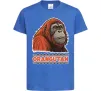 Дитяча футболка Orangutan Яскраво-синій фото