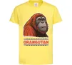 Дитяча футболка Orangutan Лимонний фото