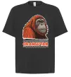 Футболка Оверсайз Orangutan Черный фото