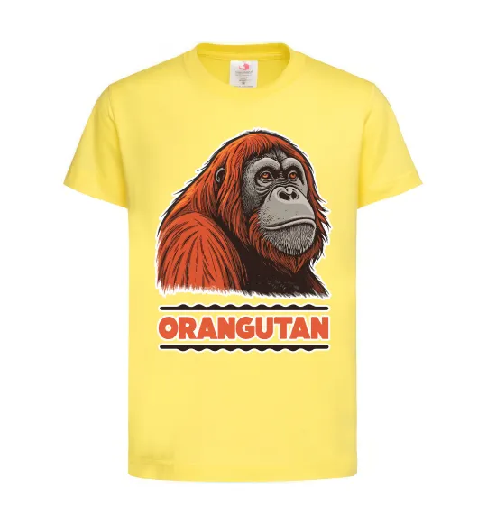 Детская футболка Orangutan Лимонный фото