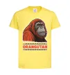 Детская футболка Orangutan Лимонный фото