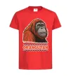 Детская футболка Orangutan Красный фото