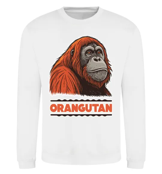 Світшот Orangutan Білий фото