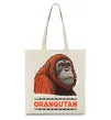 Эко-сумка Orangutan Бежевый фото