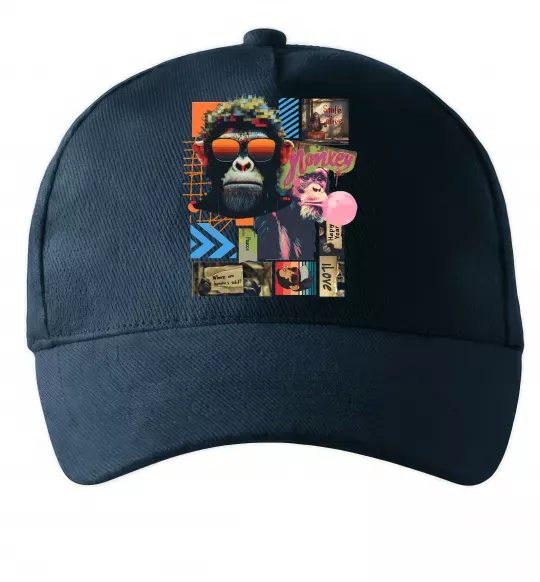 Кепка Monkey poster Темно-синій фото