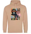 Жіноча толстовка (худі) Monkey poster Пісочний фото