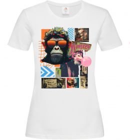 Женская футболка Monkey poster