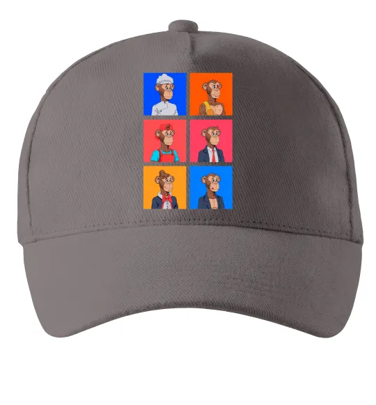 Кепка Funny monkeys Серый фото