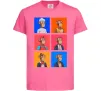 Детская футболка Funny monkeys Ярко-розовый фото