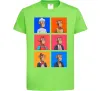 Детская футболка Funny monkeys Лаймовый фото
