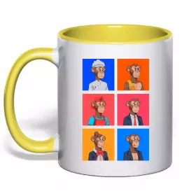 Чашка с цветной ручкой