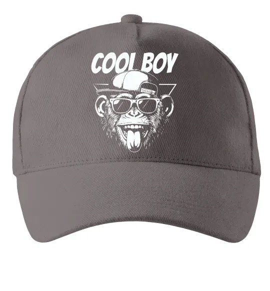 Кепка Cool boy monkey Серый фото