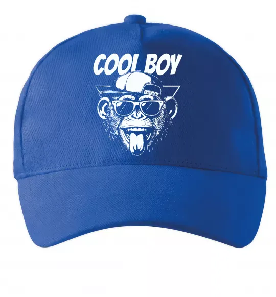 Кепка Cool boy monkey Яскраво-синій фото
