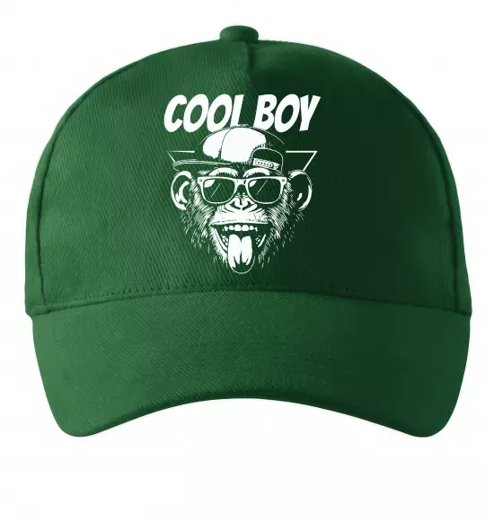 Кепка Cool boy monkey Темно-зелений фото