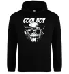 Женская толстовка (худи) Cool boy monkey Черный фото