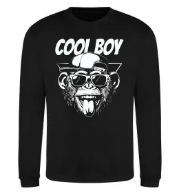 Свитшот Cool boy monkey Черный фото