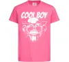 Детская футболка Cool boy monkey Ярко-розовый фото