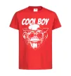 Детская футболка Cool boy monkey Красный фото
